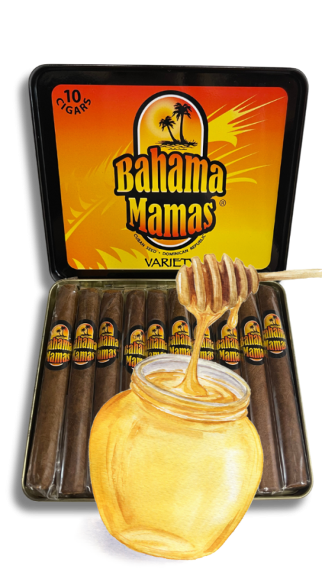 Bahama Mamas Cigarillos - Velikost balení: Balení 10ks, Příchuť: Honey